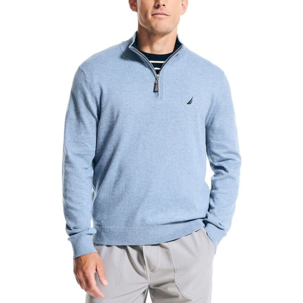 Nautica Mens Classic-Fit Quarter-Zip Pullover Sweater, NWT